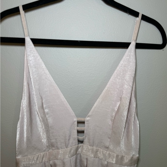 Free People Gabby’s Party All Night Fit & Flare Satin Dress Pink size 4 - Picture 4 of 6